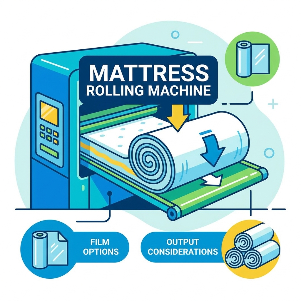 How Does a Mattress Rolling Machine Work? Process, Film Options, and Output Considerations