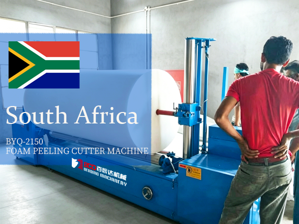 BCD - Foam peeling Cutting Machine South Africa Project