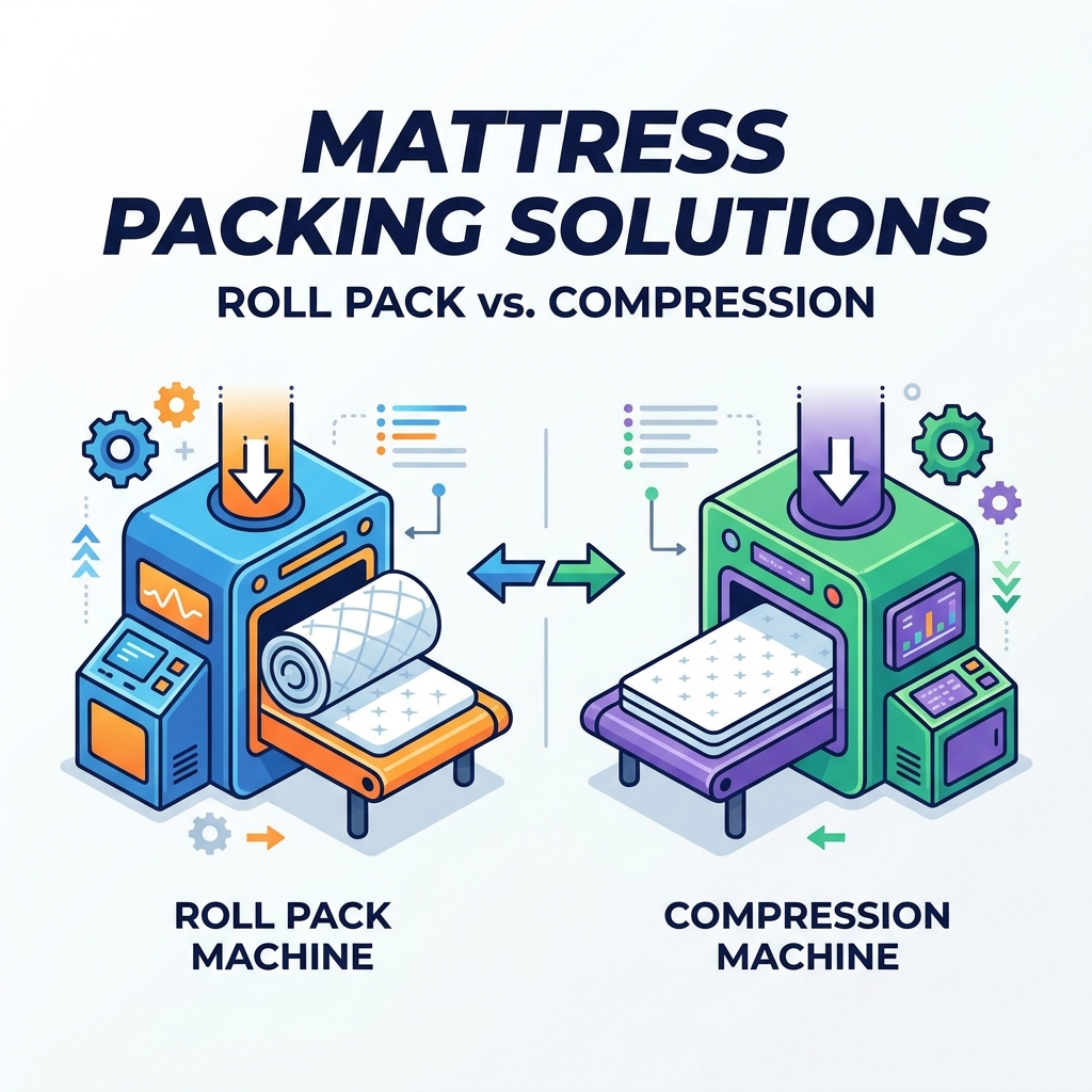 Mattress Roll Pack Machine vs. Compression Packing Machine: Which Solution Fits Your Factory?