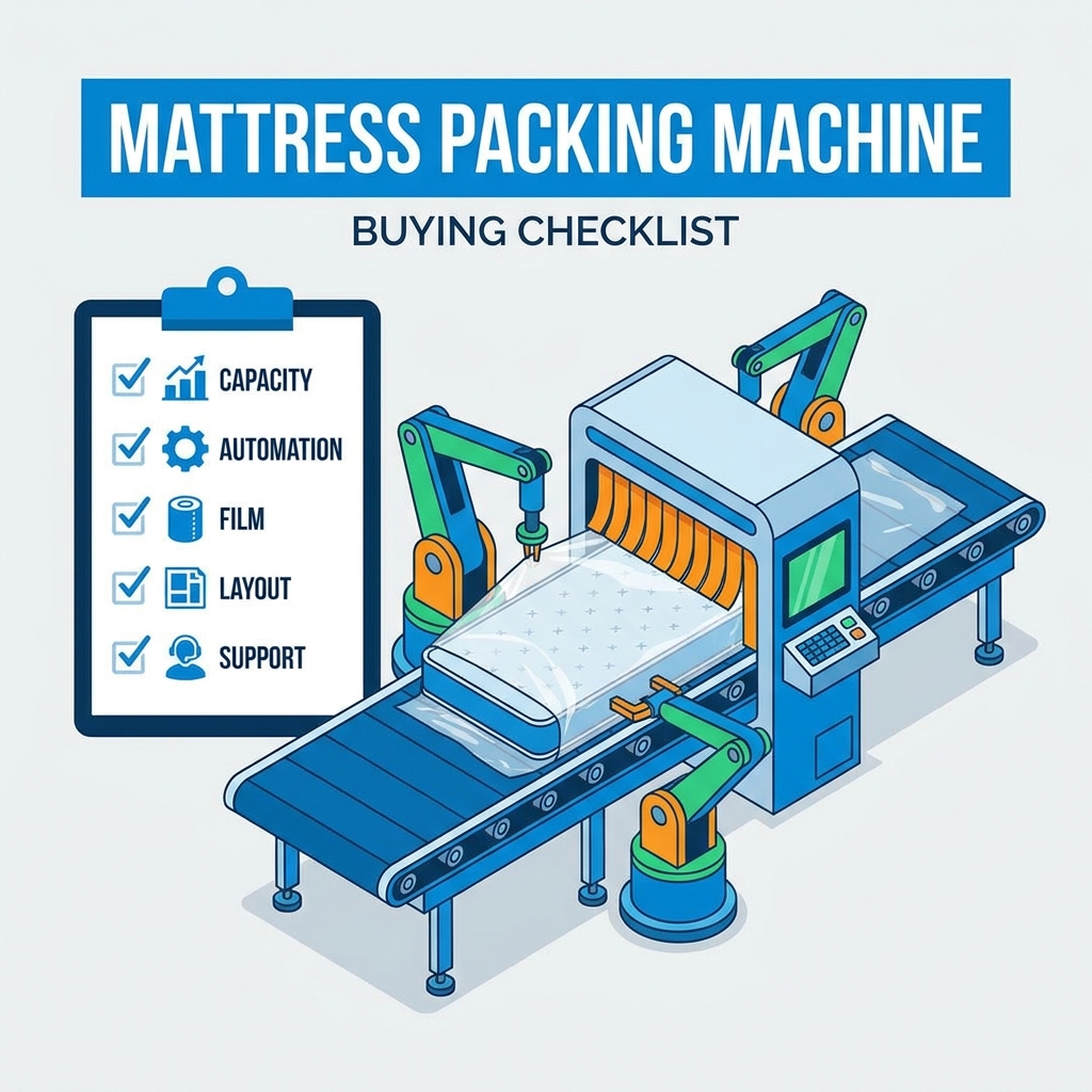 Mattress Packing Machine Buying Checklist for Factory Projects: Capacity, Automation, Film, Layout, and Support