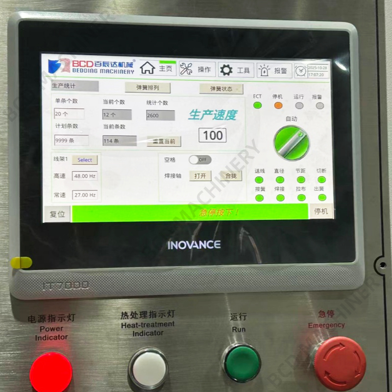 BBTH Auto Pocket Spring Machine