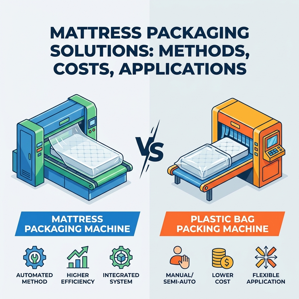 Mattress Packaging Machine vs. Plastic Bag Packing Machine: Methods, Costs, and Applications
