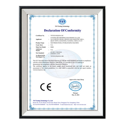  TST CE Declaration – Mattress Overlock Machine 